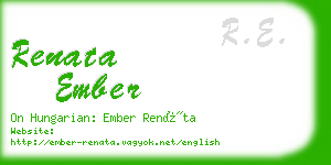 renata ember business card